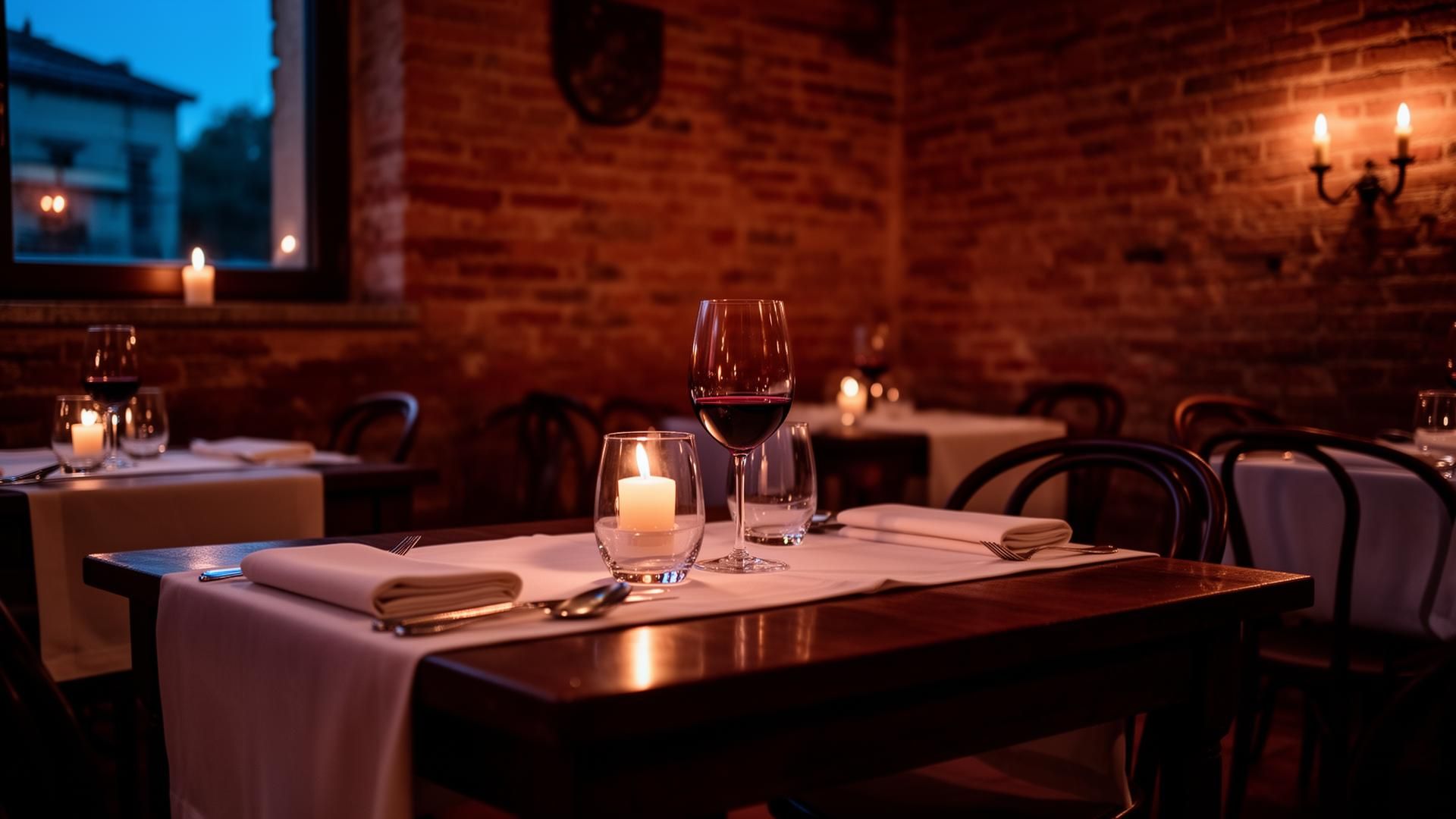 Sala del ristorante Grano Rosso